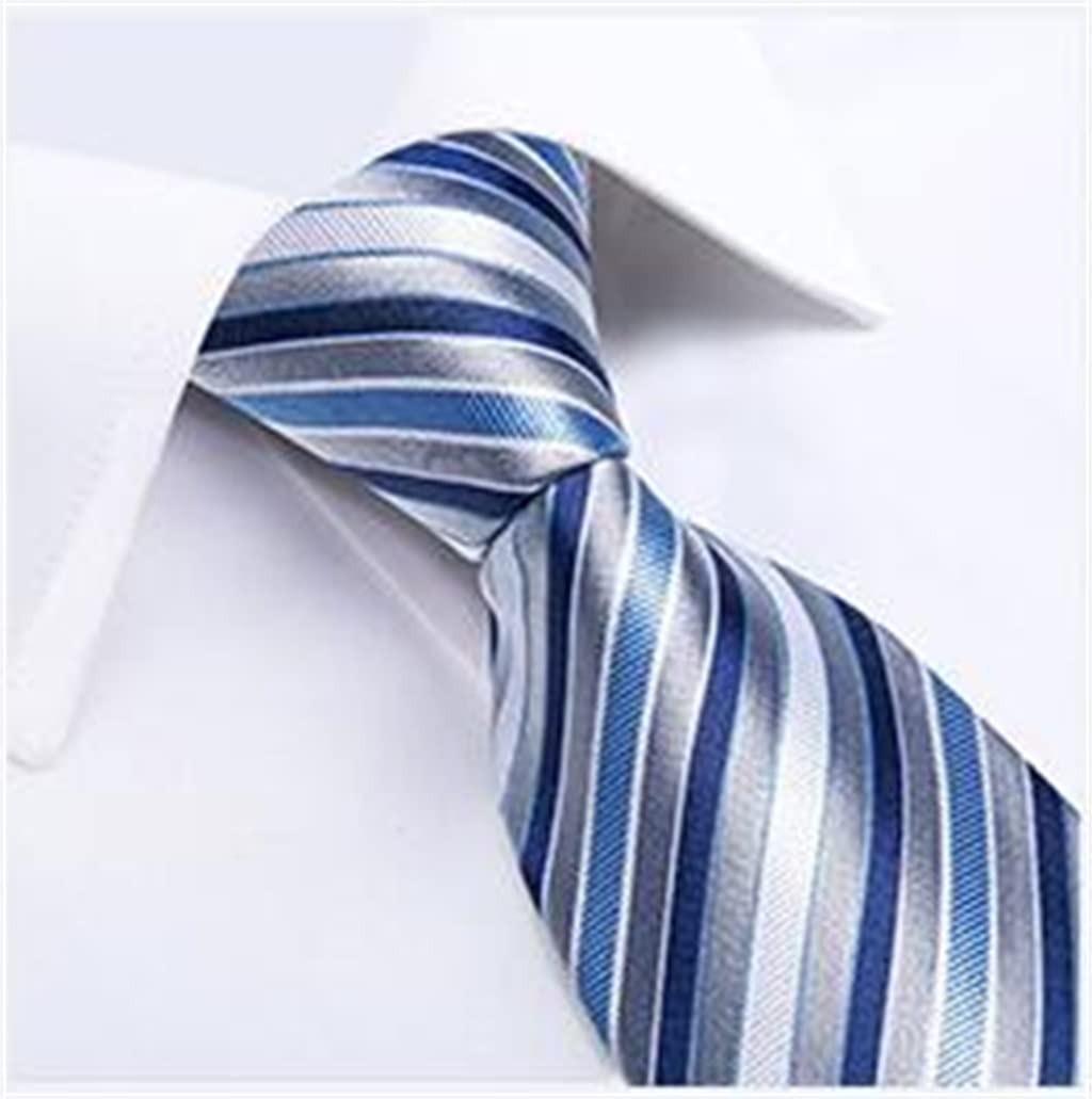 Corbata Formal a Rayas, Corbata de Seda, pañuelo, Gemelos, Corbata de Boda para Hombre, Traje de Negocios, pañuelo, Gemelos