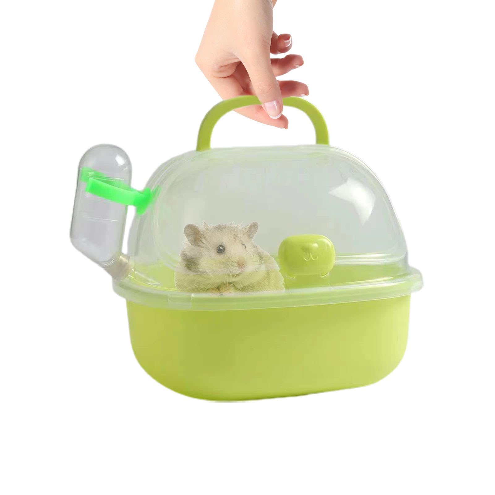 Hamster Carrier Cage | Hamster Outgoing Cage Breathable Animal Carrier Cage, Portable Hamster Travel Bag With Water Bottle For Small Pets, Gerbils, Mice, Dwarf Hamster