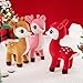 Lazada Christmas Plush Deer Stuffed Animal Pink Deer Plush Toy Baby Toys for Plump Tail 10 Inches Pink