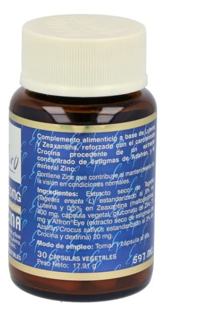 Tongil Luteina 20mg, Crocina Estado Puro - 30 Cápsulas (Pack 3 und.)