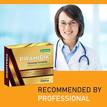 New Stronger for Longer Formula for Men - Ultra Strong Performance Enhancing Pills, Stamina Endurance Booster Gold Supplement Pills for Men - 6 Ginseng Capsules 500MG