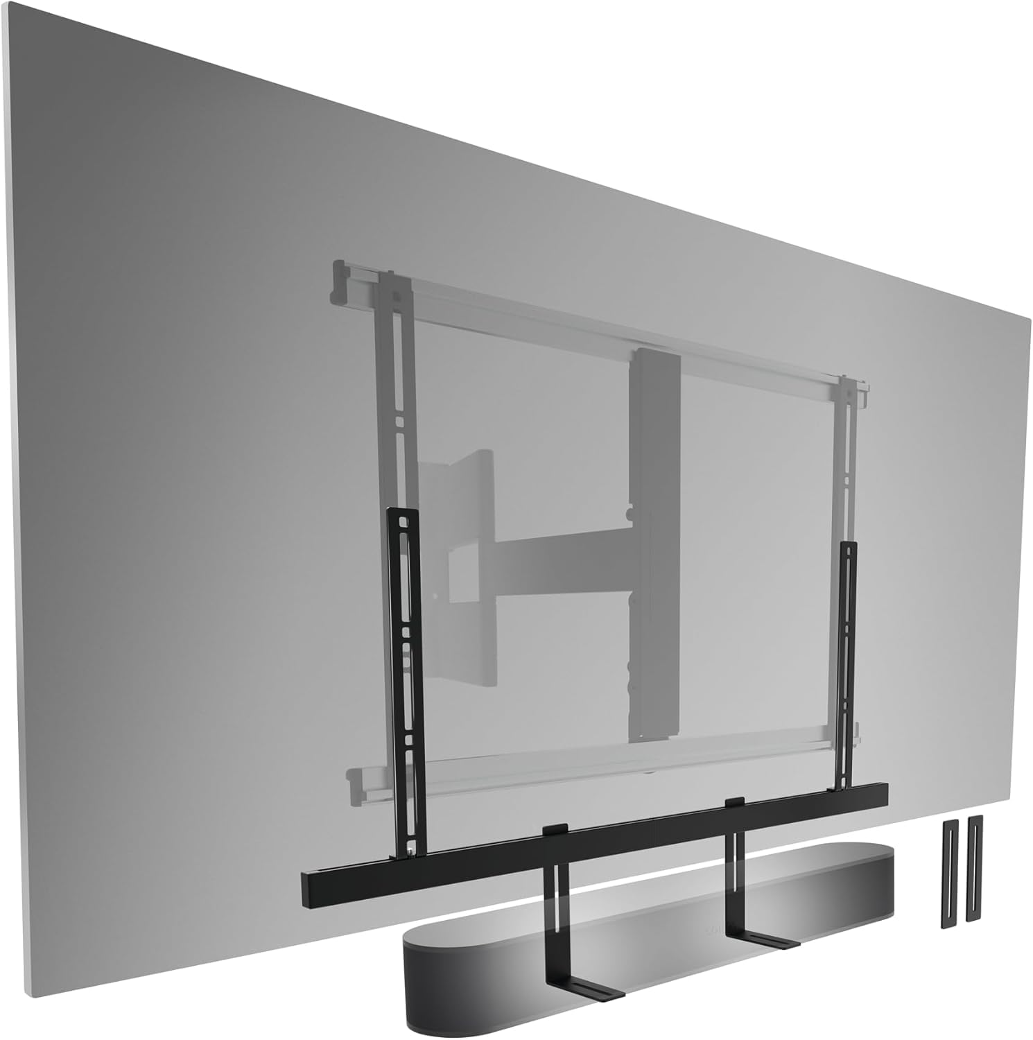 Vogel's Sound 3550 Soporte de Barra de Sonido Universal, También es Compatible con Bose soundbar 500/700, Sonos ARC/Beam/Playbar, Samsung, Sony, LG y JBL, VESA 100 x 600, MAX. 6,5 kg