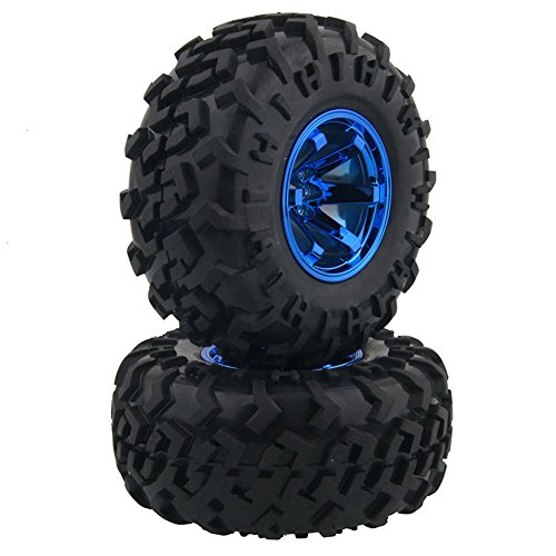 1/10 RC Monster Pneumatici e Ruote set misura per 1:10 RC Monster Truck Tamiya HSP HPI Kyosho