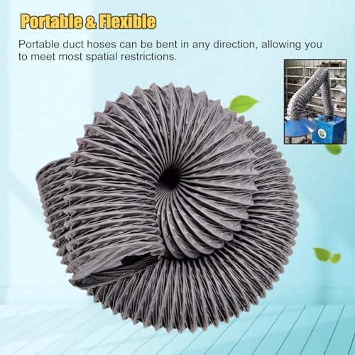Telescoping Dryer Vent Duct Hose - Durable Air Ducting for HVAC Ventilation, Efficient Exhaust Pipe for Optimal Airflow Management, Flexible & Adjustable Design