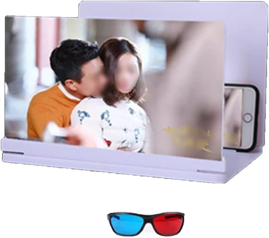 Lente Di Ingrandimento Schermo 2025, Amplificatore 3D HD Per Cellulare, Proiettore Per Smartphone, Con Telecomando, Dimensioni 20,5 X 14,5 Cm