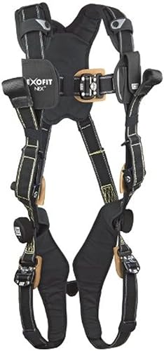 Miniatura 6 de 3M DBI-SALA ExoFit NEX 1113333 - Arnés de escalada con arco de cuerpo completo, 4 anillos en D de alumbre recubiertos de PVC, tela Nomex/Kevlar,