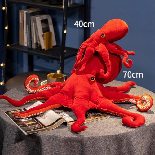 Uixxducc Kuscheltier Oktopus Plüschtier Plüsch Stofftier Krake,Weich Bequem Plüsch Kissen Neugeborenes Baby Lustiges Plüsch Puppe Spielzeug Geschenk für Kinder