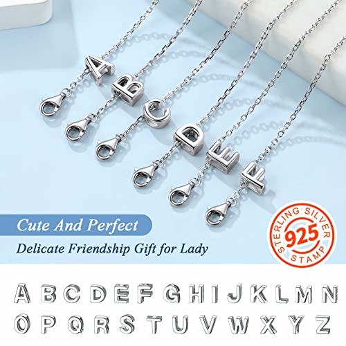 ChainsPro 925 Sterling Silver Heart Initial Bracelet for Women Girls,16+5cm (Gift Wrapped) - Image 5