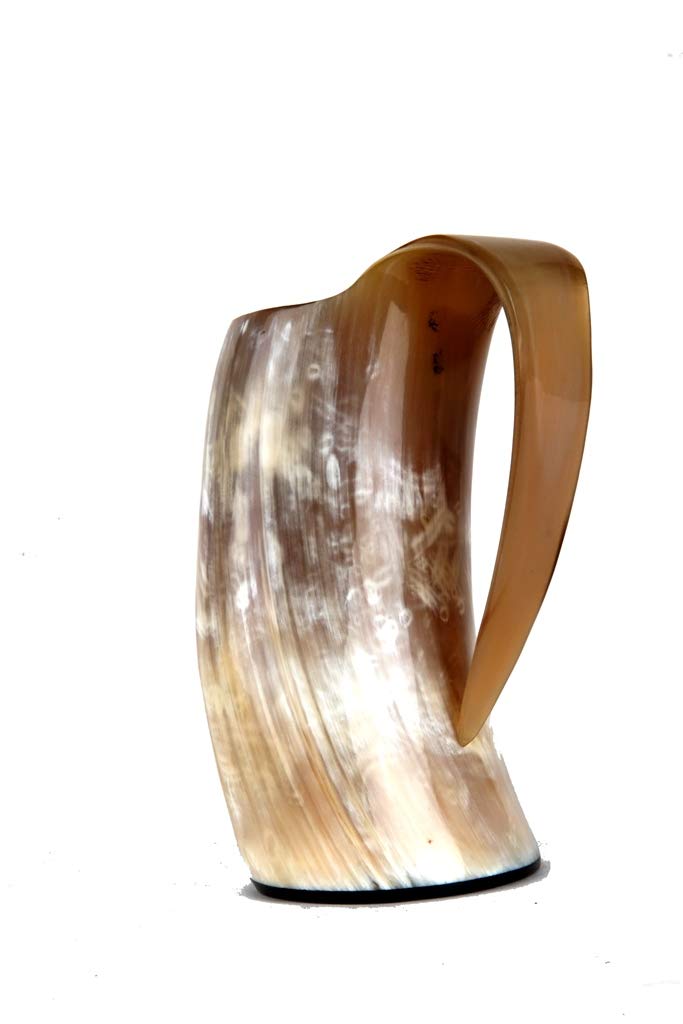 Buddha4all Original Viking Drinking Horn Cup Tankard Mug Authentic Medieval Drink Beer Like A True Viking Our Horn Mug