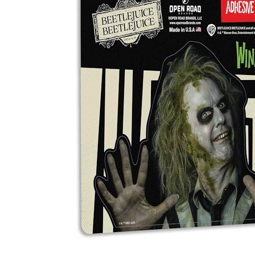 Image of Beetlejuice Peek-A-Boo Adhesive Vinyl Decal - Spooky Beetlejuice Sticker for Car, Garage, or Window