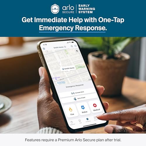 Image of Arlo Pro Security Camera 2K HDR (6th Gen, 2025 Release) - Wireless Outdoor Camera, Rechargeable Removeable Battery, Emergency Response, 1-Month Trial of Secure Plan, 3 Cam, White,Motion Alert