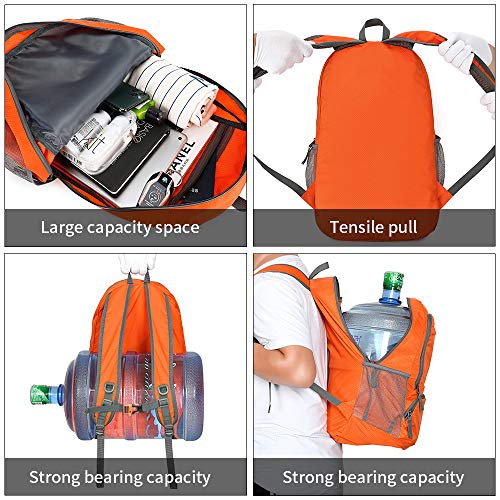 35L Lightweight Foldable Waterproof Packable Travel Small Hiking Backpack Daypack for men women - Image 6