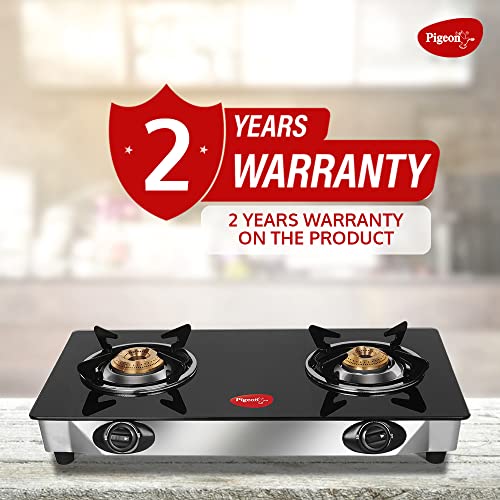 Pigeon by Stovekraft Favourite Glass Top 2 Burner Gas Stove, Manual