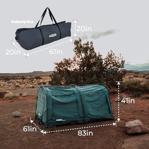 Carpa Kakadu Canvas Swag para 2 personas, Polycotton miniatura 6