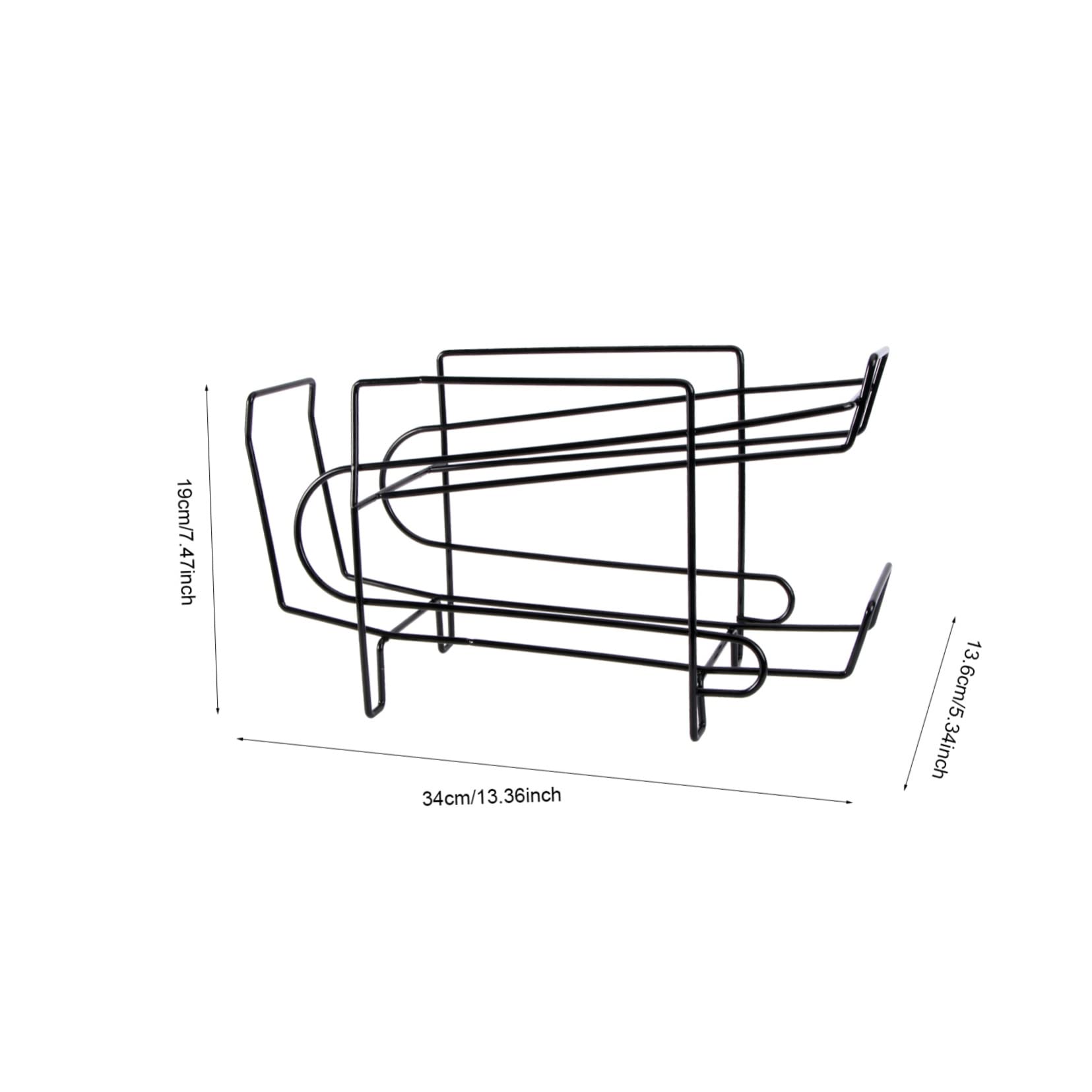 BRIGHTFUFU 1pc Rolling Storage Rack Canning Rack Beverage Holder Double-layer for Fridge