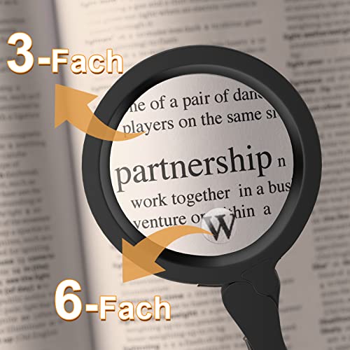 Lente d'ingrandimento con 17 LED, alta chiarezza e...