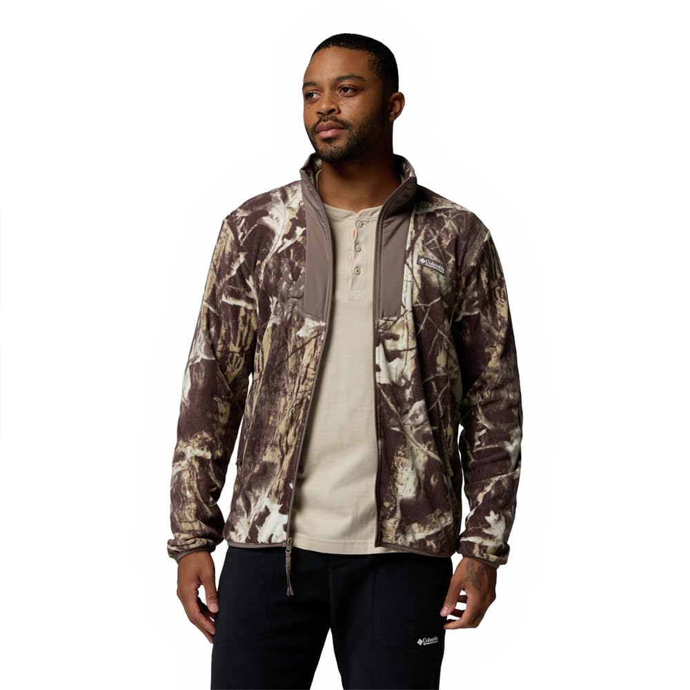 Columbia Sequoia Grove Printed Full Zip Chaqueta de forro polar con cremallera completa Hombre (Pack de 1)