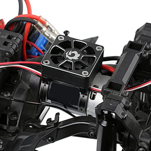 RADIATEUR DE MOTEUR DE CAR RC 1/10 Échelle du moteur RC Ventilateur de refroidissement du moteur compatible avec Traxxas TRX-4 TRX-6 G63 Black RC Car Motor Refracte - Image 4