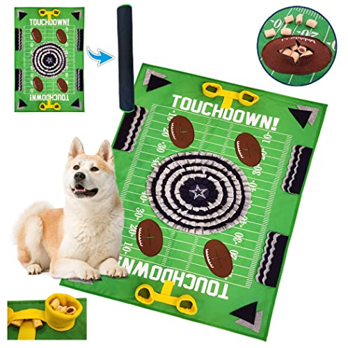 NFL Dallas Cowboys Pet Snuffle Mat, Football Field Feeding Game, Interactive Dog Sniffing Food Puzzle Mat Toy, Pet Foraging Mat, Slow Feeding Healthy Cat, Pet Treat Puzzle NFL Dallas Cowboys Pet Snuffle Mat, Football Field Feeding Game, Interactive Dog Sniffing Food Puzzle Mat Toy, Pet Foraging Mat, Slow Feeding Healthy Cat, Pet Treat Puzzle