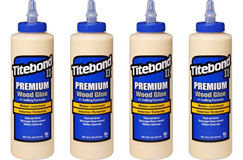 Titebond 5004 II Premium Wood Glue, 16-Ounces (F?ur Pa?k, Honey Cream)