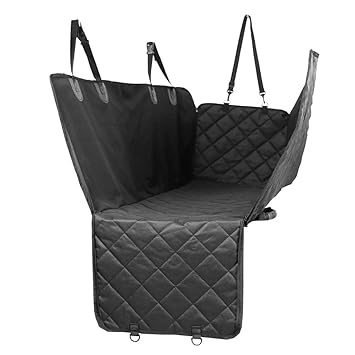 Pet Car Mat Back Seats Dog Cushion The Pet Mat Trunk Dirt-Proof Pad with Ears and Zipper Dog Car Seats Cover Cushion Protector Huaishu