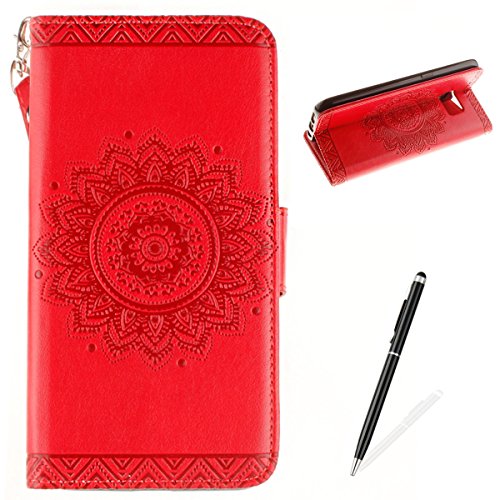 feeltech elegante Luxus flip folio Cartera Samsung Galaxy S7 Cover Premium Cuero PU Tarjeta Ranura Funda Protectora magnética libro estilo Shell