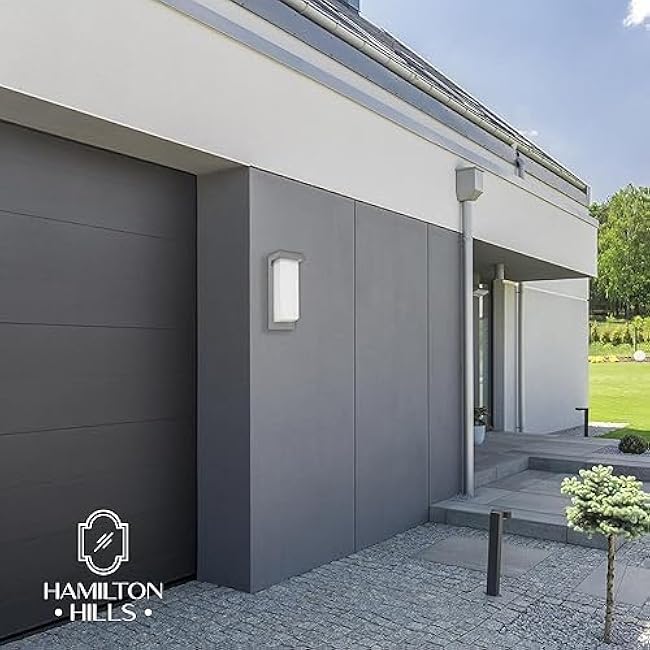 Hamilton Hills 14 Inch Flush Mount Outdoor Light Fixture 3000K Modern Wall Sconce