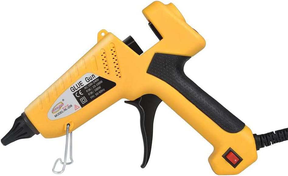 Hot Glue Gun 100W Thermostat Hot Melt Glue Gun Fast Heating Adhesive