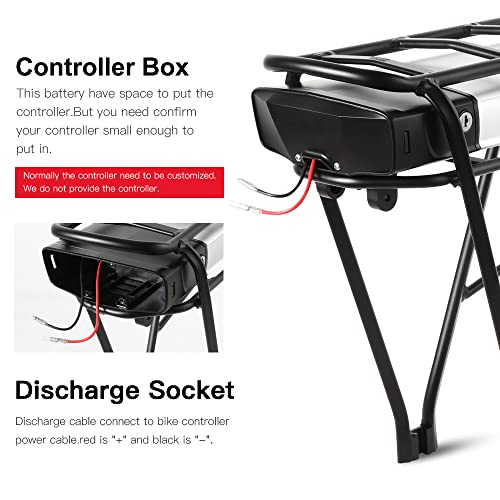 Season E-Bike Batteria Portapacchi 36V 13Ah 481Wh