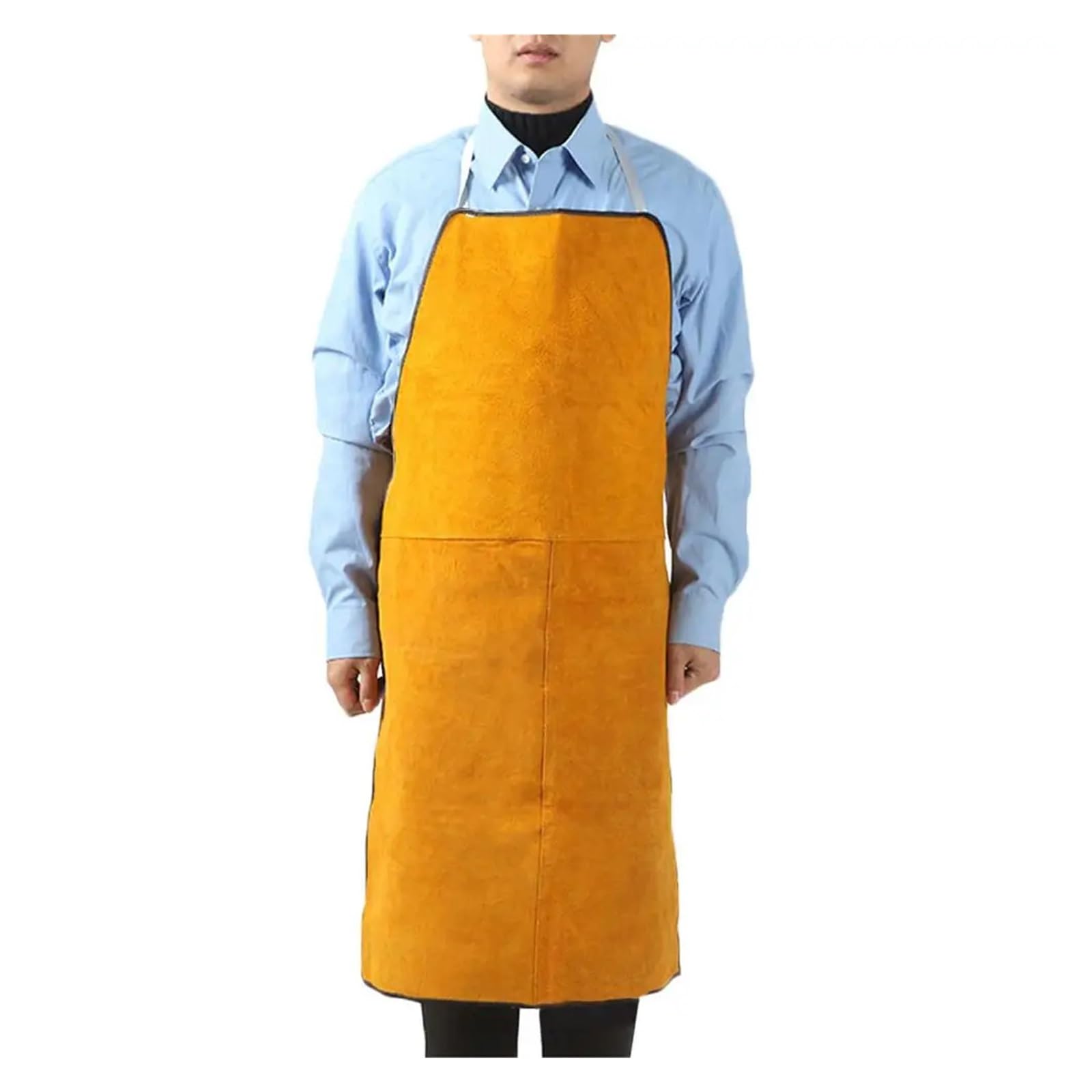 Leder-Schweißschürze, feuerbeständig, für Schweißer, strapazierfähig, flammhemmend, für Schweißarbeiten, Unisex, verstellbar, für Geschäfte, Schutzkleidung