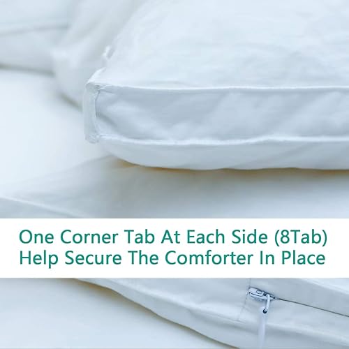 Miniatura 8 de Edredón de plumón suave y esponjoso tamaño individual para todas las estaciones, relleno de edredón blanco con diseño de cápsula espacial, 750 FP