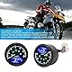 Aramox Motorrad Tachometer, Digitales Multifunktionsdisplay, Wasserdicht, Vibrationsfrei, ABS-Material, 12VDC, Schwarz