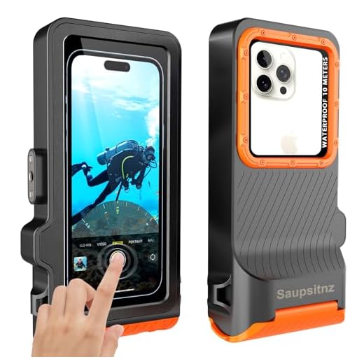 Waterproof Phone Case for Underwater Touch Screen Photography, Diving Snorkeling Swimming Surfing Housing for iPhone 15 Pro Max/15 Pro Samsung S24 Ultra/S24 Plus No More Than 6.9 Inch Smartphones