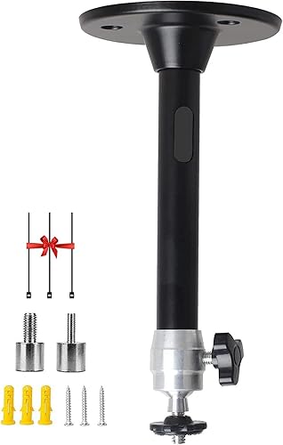 Miniatura 1 de 2-Be-Best Soporte de techo para mini proyector, ajustable de 360, longitud de montaje en pared, 7 pulgadas7.1 in, compatible con proyectores TMY