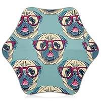 Cute Pug Dogs Green Kids Umbrella Girls Travel Sun Umbrella Uv Protection Children Bubble Boys Umbrellas for Rain Long Handle