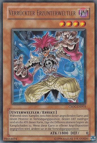 CSOC-DE003 - Verrückter Erzunterweltler - Rare - Deutsch - Crossroads of Chaos - mit LMS Trading Fieldcenter-Karte Yugioh