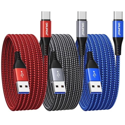 3-Pack USB-C Fast Charging Cable 3m
