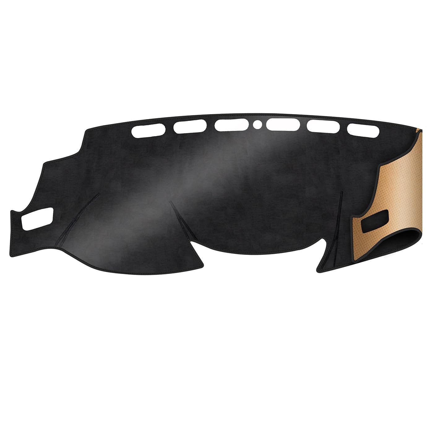 Photo 1 of Delicate Flannel Interior Dash Covers Fit for 2014-2020 Nissan Rogue (Only T32)/ Rogue Sport S (No Rogue Select) Nonslip Car Dash Board Mat Sunshade No-Glare and Sunshield Protector - Black Flannel Blcak