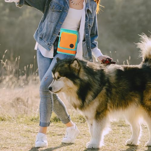 Zasjon Leckerlitasche für Hunde, Leckerlibeutel für Hunde Gassi Tasche Hund Futterbeutel Hundetraining, Hundeleckerli Tasche für Training Welpenerziehung