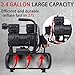 MZB 2.4 Gallon Ultra Quiet Air Compressor 110V/60Hz 1.0HP 5.65CFM, MAX 115PSI Steel Tanks Oil-Free 68dB Noise Level Air Compressor for Spray Painting, Auto Repair, Carpentry Decoration