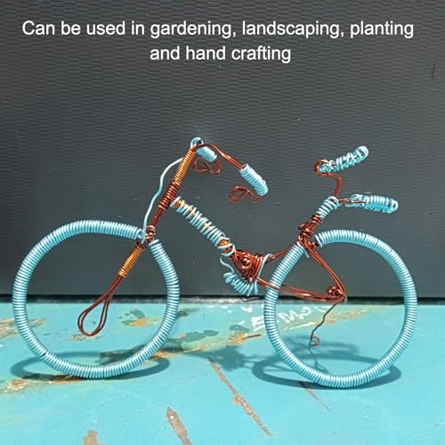 QUARKZMAN Bonsai Draht eloxiertes Aluminium Training Draht 1,5mm Stärke 10m Länge Biegsamer Bonsai Baum Draht für Garten, Gartenbau, Landschaftsbau, Pflanzen, Braun