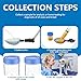 Ercoiong Dog Pregnancy Test, Adjustable Angle Dog Urine Collection Kit with Portable Bag & Gloves, 11.4-40.9 Inch Telescopic for Small, Large Pets Pregnancy Test Kit at Home