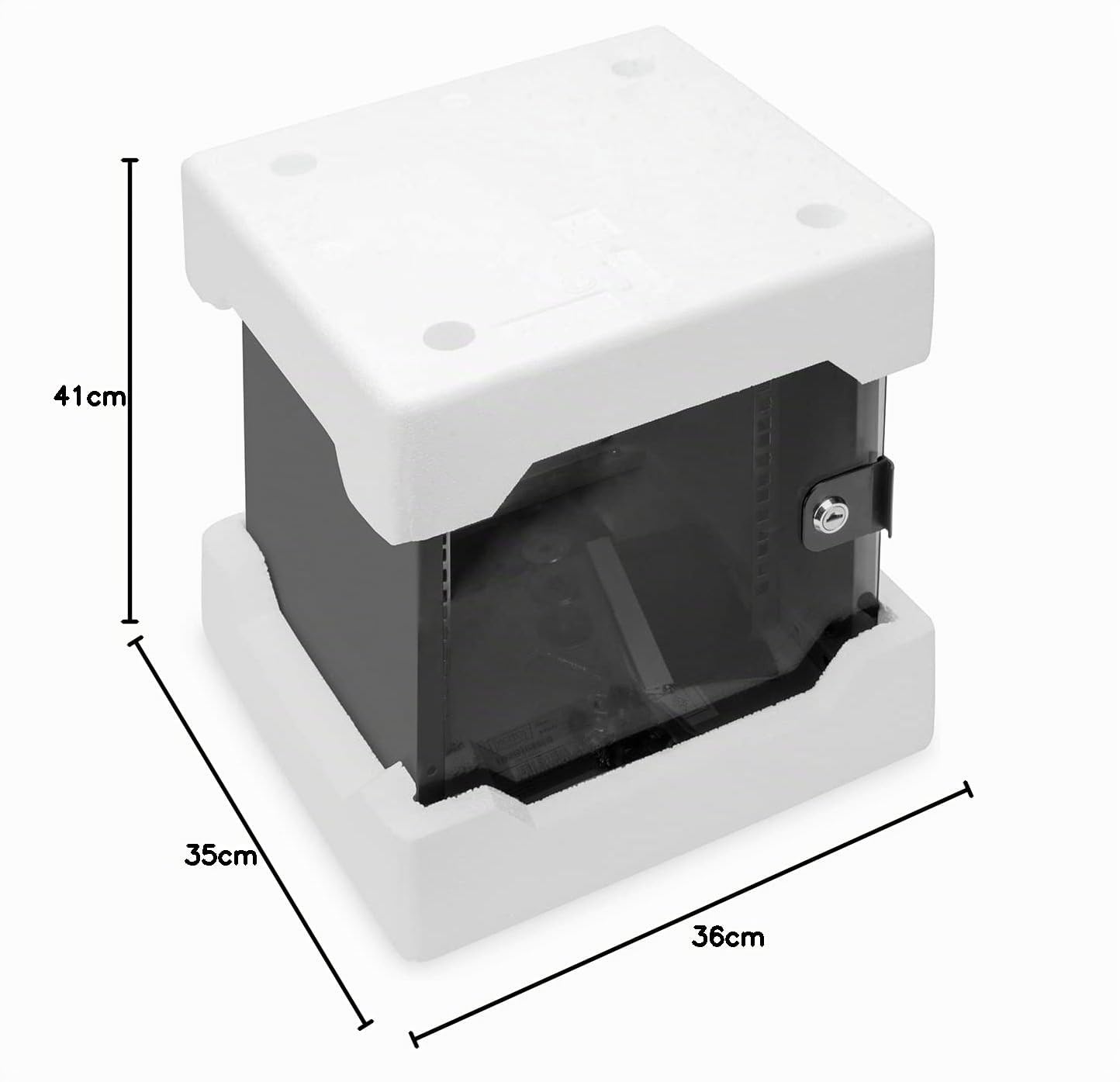 DIGITUS armadio di rete 10 pollici 6U montaggio a parete 330x312x300mm 30kg nero