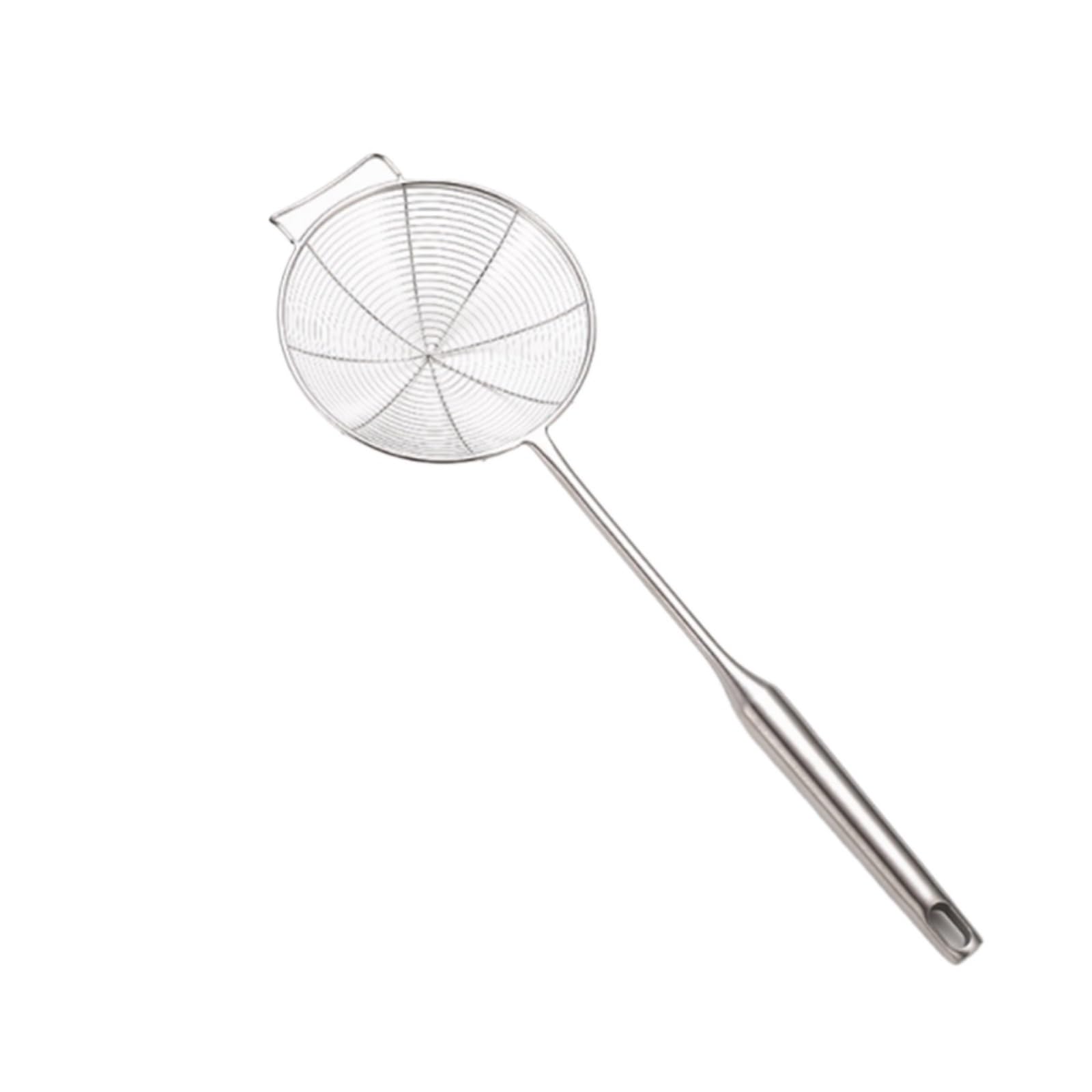 Écumoire De Cuisine, Passoire en Acier Inoxydable, Outil pour La Cuisson des Pâtes Et des Plats Chauds, Entonnoir pour La Cuisine(Argent-B-14Cm)