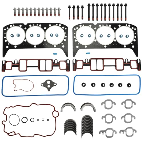 Engine Cylinder Head Gasket Set Head Bolt Fits for Chevy