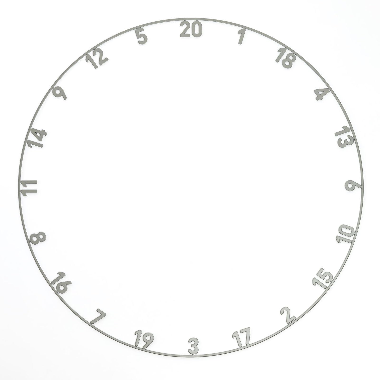 Bague numérotée en une seule pièce