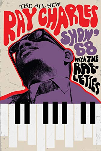 Laminated The Ray Charles Show w Raelettes 1968 Concert Music Poster Dry Erase Wall Art 16x24