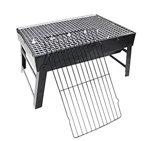 YANEK BBQ Grill | Portable | Foldable Stand | Stainless Steel | For Babeque, camping & outdoor activities