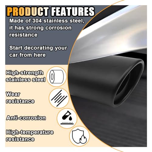 Smilfuy SMILFUY-SMFY-25 Stainless Steel Car Exhaust Tip thumb #2