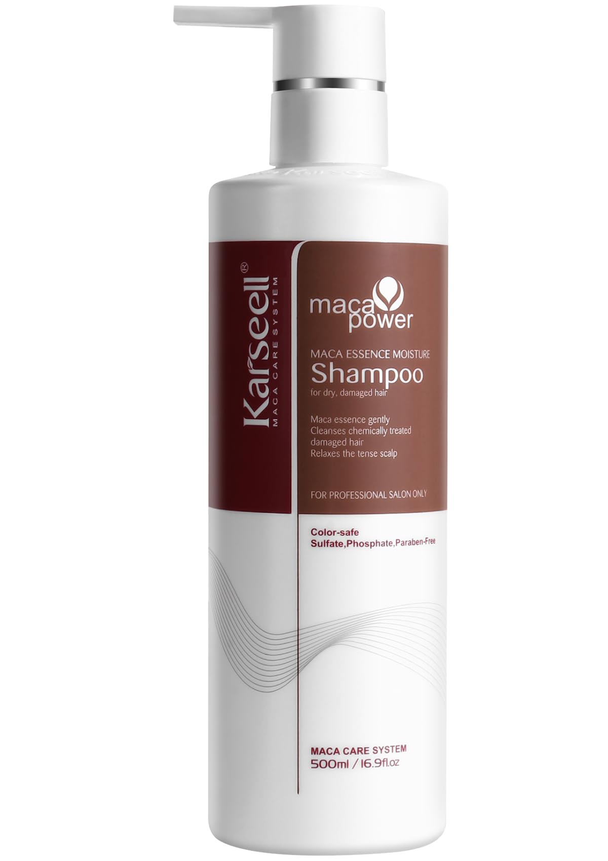 Karseell Argan Oil Shampoo Extract Moisturizing Deep Repair Smooth Shampoo for Dry and Damaged Hair 500ml